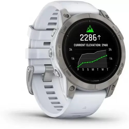 Умные часы Garmin Epix Pro Gen 2 Sapphire 47 мм (титан/белый камень)