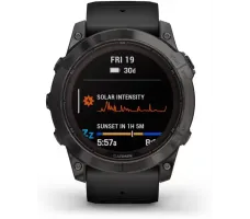 Умные часы Garmin Fenix 7X Pro Sapphire Solar (карбоново-серый титан/черный)