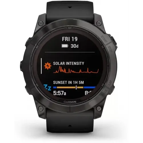 Умные часы Garmin Fenix 7X Pro Sapphire Solar (карбоново-серый титан/черный)