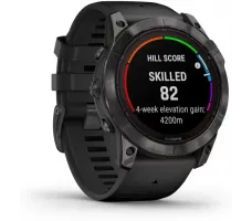 Умные часы Garmin Fenix 7X Pro Sapphire Solar (карбоново-серый титан/черный)