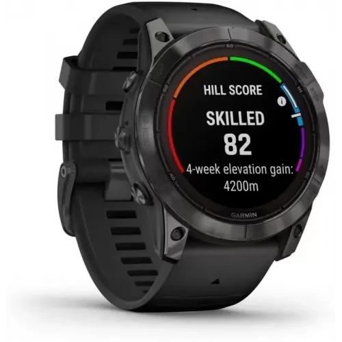 Умные часы Garmin Fenix 7X Pro Sapphire Solar (карбоново-серый титан/черный)