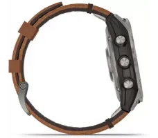 Умные часы Garmin Fenix 7X Sapphire Solar 51 мм (титан/каштановый кожа)