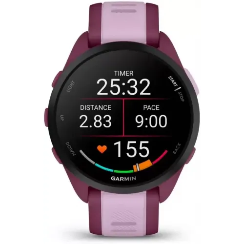 Умные часы Garmin Forerunner 165 Music (ягода/сирень)
