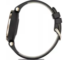 Умные часы Garmin Lily (кремово-золотистый, черный/кожаный ремешок)