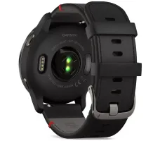 Умные часы Garmin Venu 2 (нержавеющая сталь/черный кожаный)