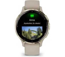 Умные часы Garmin Venu 3S (френч-грей, с силиконовым ремешком)