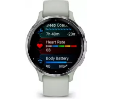 Умные часы Garmin Venu 3S (шалфей, с силиконовым ремешком)