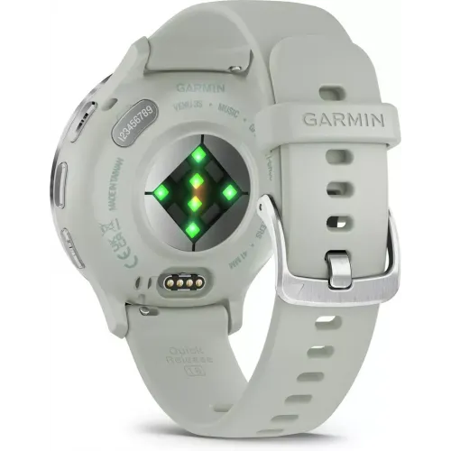 Умные часы Garmin Venu 3S (шалфей, с силиконовым ремешком)