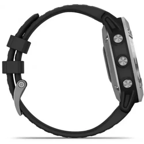 Умные часы Garmin Fenix 6 Solar 47 мм (серебристый/черный)