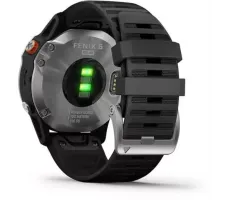 Умные часы Garmin Fenix 6 Solar 47 мм (серебристый/черный)