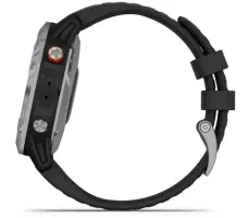 Умные часы Garmin Fenix 6 Solar 47 мм (серебристый/черный)
