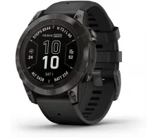 Умные часы Garmin Fenix 7 Pro Sapphire Solar (карбоново-серый титан/черный)