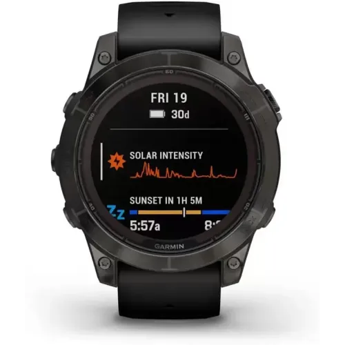 Умные часы Garmin Fenix 7 Pro Sapphire Solar (карбоново-серый титан/черный)