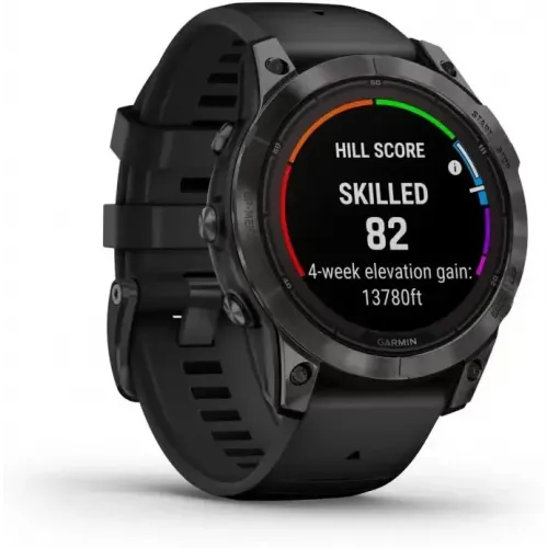 Умные часы Garmin Fenix 7 Pro Sapphire Solar (карбоново-серый титан/черный)