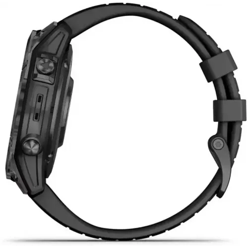Умные часы Garmin Fenix 7 Pro Sapphire Solar (карбоново-серый титан/черный)