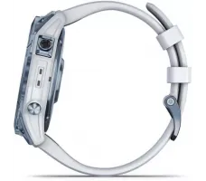 Умные часы Garmin Fenix 7 Sapphire Solar 47 мм (голубой минерал/белый камень)
