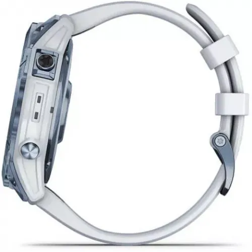Умные часы Garmin Fenix 7 Sapphire Solar 47 мм (голубой минерал/белый камень)