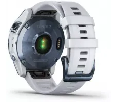 Умные часы Garmin Fenix 7 Sapphire Solar 47 мм (голубой минерал/белый камень)