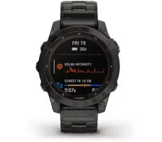 Умные часы Garmin Fenix 7 Sapphire Solar 47 мм (серый карбон/серый карбон титан)