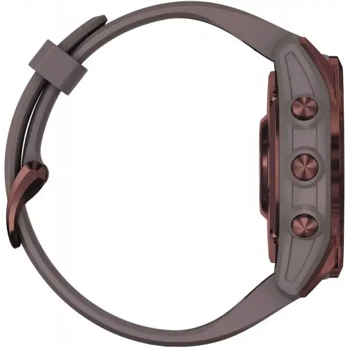 Умные часы Garmin Fenix 7S Sapphire Solar 42 мм (темно-бронзовый титан/сланцевый)