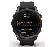 Умные часы Garmin Fenix 7S Solar 42 мм (сланцево-серый/черный)