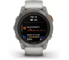 Умные часы Garmin Fenix 7X Pro Sapphire Solar (титан/оранжевый)