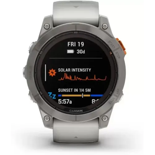 Умные часы Garmin Fenix 7X Pro Sapphire Solar (титан/оранжевый)