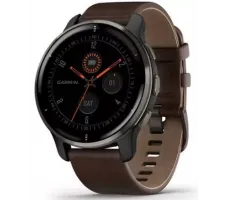 Умные часы Garmin Venu 2 Plus (черный/коричневый)