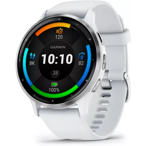 Умные часы Garmin Venu 3 (белый, с силиконовым ремешком)