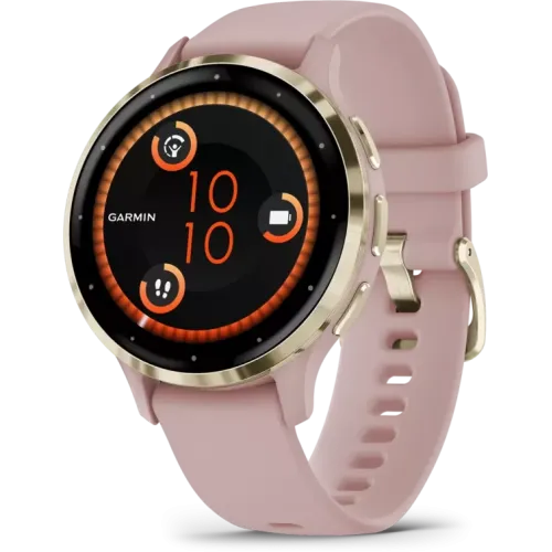 Умные часы Garmin Venu 3S (розовый, с силиконовым ремешком)