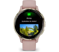 Умные часы Garmin Venu 3S (розовый, с силиконовым ремешком)
