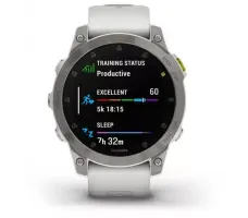 Умные часы Garmin Epix Sapphire Gen 2 (серебристый титан/белый)