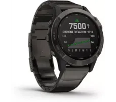 Умные часы Garmin Fenix 6 Pro Solar 47 мм (титановый карбоново-серый, титан)