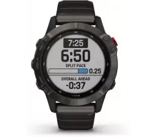 Умные часы Garmin Fenix 6 Pro Solar 47 мм (титановый карбоново-серый, титан)