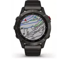 Умные часы Garmin Fenix 6 Pro Solar 47 мм (титановый карбоново-серый, титан)
