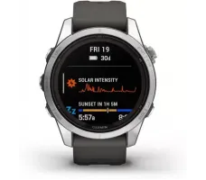 Умные часы Garmin Fenix 7S Pro Solar (серебро/графит)