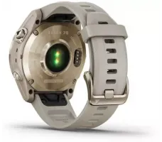 Умные часы Garmin Fenix 7S Sapphire Solar 42 мм (кремово-золотой титан/песочный)