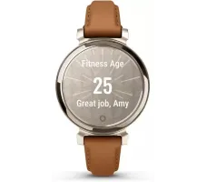 Умные часы Garmin Lily 2 Classic (кремовое золото/коричневый)