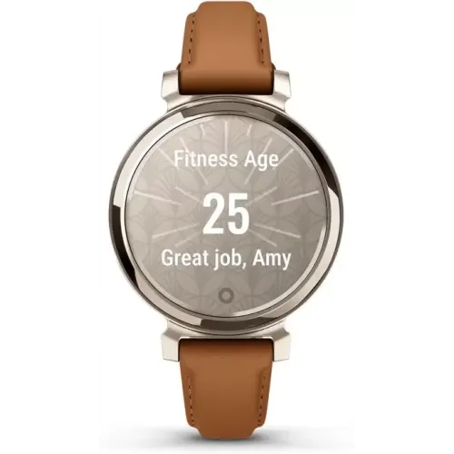 Умные часы Garmin Lily 2 Classic (кремовое золото/коричневый)