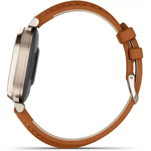 Умные часы Garmin Lily 2 Classic (кремовое золото/коричневый)