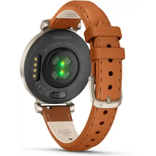 Умные часы Garmin Lily 2 Classic (кремовое золото/коричневый)