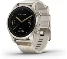 Умные часы Garmin Epix Pro Gen 2 Sapphire 42 мм (мягкое золото/крем, с нейлоновым и силиконовым ремешками)