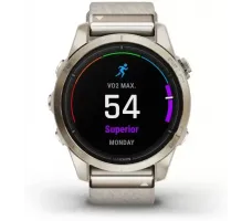 Умные часы Garmin Epix Pro Gen 2 Sapphire 42 мм (мягкое золото/крем, с нейлоновым и силиконовым ремешками)