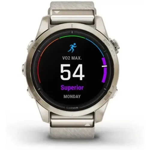 Умные часы Garmin Epix Pro Gen 2 Sapphire 42 мм (мягкое золото/крем, с нейлоновым и силиконовым ремешками)