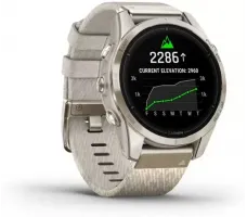 Умные часы Garmin Epix Pro Gen 2 Sapphire 42 мм (мягкое золото/крем, с нейлоновым и силиконовым ремешками)
