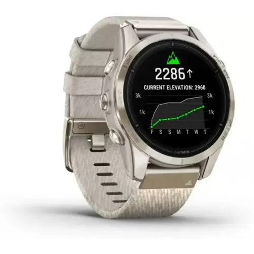 Умные часы Garmin Epix Pro Gen 2 Sapphire 42 мм (мягкое золото/крем, с нейлоновым и силиконовым ремешками)