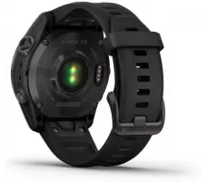 Умные часы Garmin Fenix 7S Sapphire Solar 42 мм (серый карбон/черный)