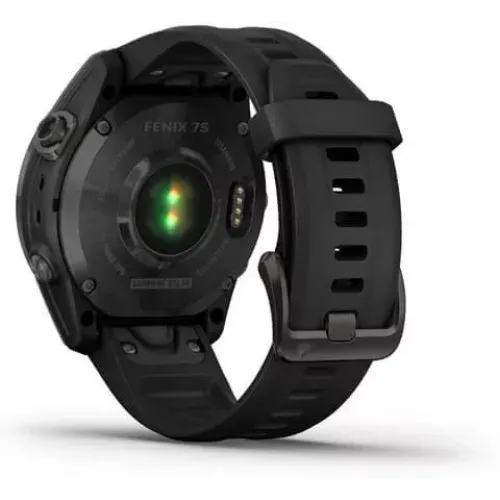 Умные часы Garmin Fenix 7S Sapphire Solar 42 мм (серый карбон/черный)
