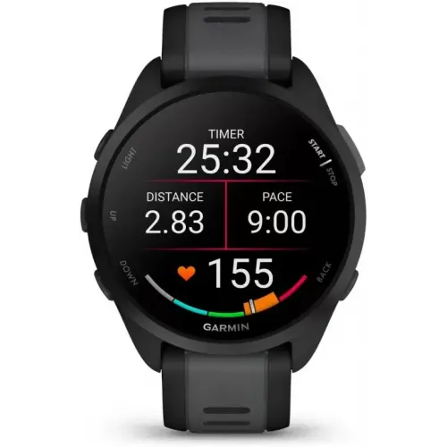 Умные часы Garmin Forerunner 165 Music (черный/сланцево-серый)