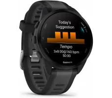 Умные часы Garmin Forerunner 165 Music (черный/сланцево-серый)